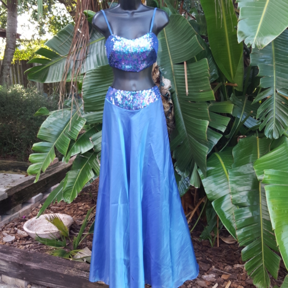 Alyce paris crop top Prom dress